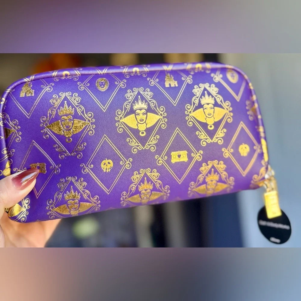 NEW B&BW 8pc Evil Queen Body Care Set & NWT Large  Cosmetic Bag, Disney Villains - Picture 9 of 12